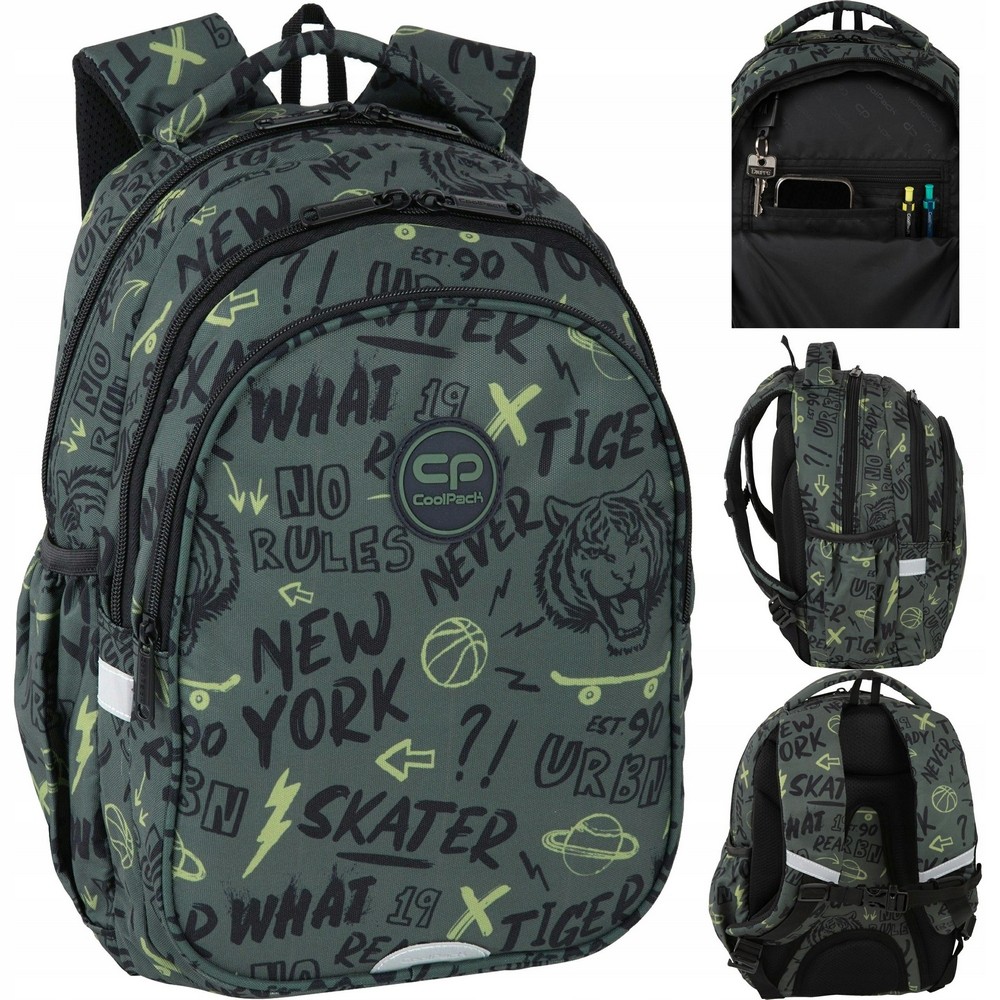 Mládežnícky školský batoh COOLPACK Jerry Tiger pre chlapcov 1.-3. triedy